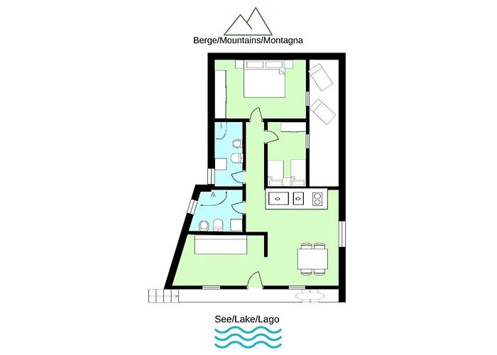 Appartement Giardino Di Maria - Tulipano Panoramawohnung Vercana